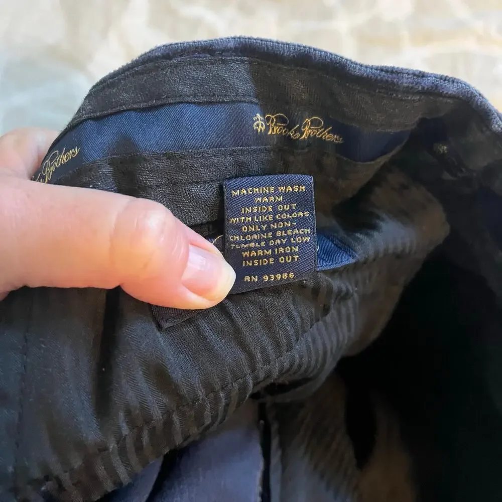 Brooks brothers corduroy navy blue pants men’s 38x34 (actual‎ 36x33)